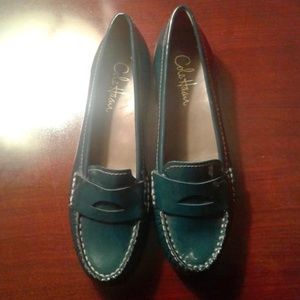 Cole Haan Air Women's Blue Patent Pennyloafers 7.5